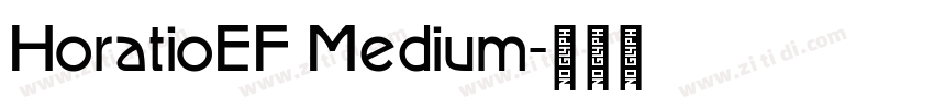 HoratioEF Medium字体转换